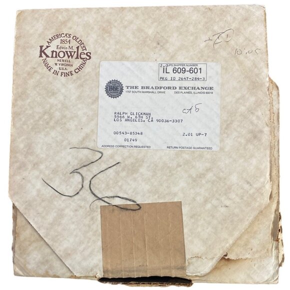 1985 Edwin M. Knowles Collectors Plate "We Kiss In A Shadow" By William Chambers - Picture 5 of 7